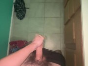 Weird emo teen strokes his cute cock :3