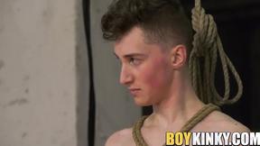 ”Sub twink dommed & jacked off by master until he cums”