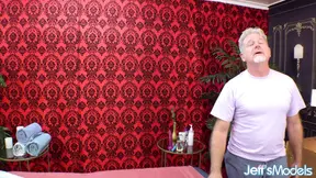 Chubby babe Chloe Klein gets a special massage with a big toy