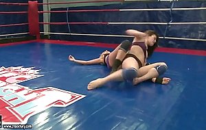 Lesbians Mandi and Tiffany get into a cat fight