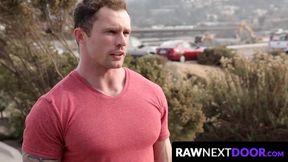 RawNextDoor.com - Glamorous hunk Sir Jet barebacked after beach seduction by Markie M
