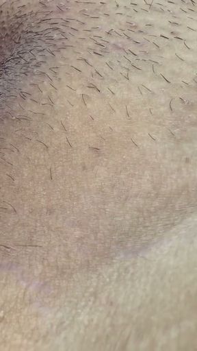 shaves her delicious delicious pussy   Clip 1