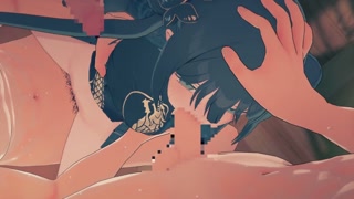 【Blue Archive Ryuuge Kisaki】gangbang 3D Hentai Animation.(Fingering,handjob,blowjob,sex)