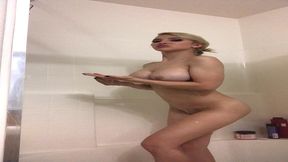 took a nice hot shower with my favorite toy...
