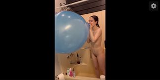 24 inch Balloon Blow to Pop in Shower