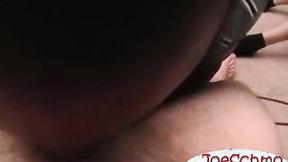 Two guys play with their amazing dicks at home