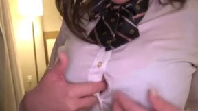 Asian Teen's Erotic Poolside Action - Uniform Sex Thrills Without Condoms - Naughty