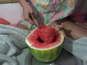 Ang Sarap! Filipina Babe Eats Watermelon With Giant Spoon
