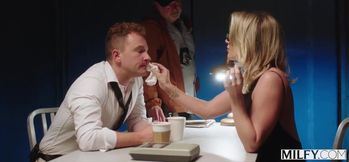 Mob MILF Wife Deepthroats Detectives Big Cock Rides Gushes Cheats Hard