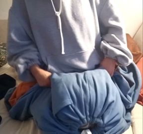 Swimming in my baggy sweatsuit
