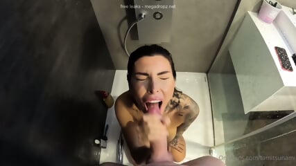 Tami Tsunami Cowgirl Ride In The Shower