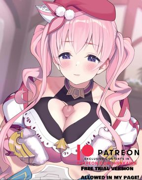 Cute Pink Big Titty hentai girl gives a titjob!