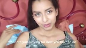 Latina stepsis will do anything for a messy POV facial