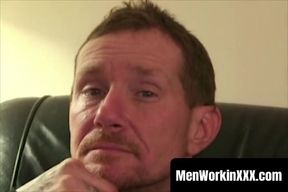MenWorkinXXX.com - Amateur dude with full body tattoos loves to masturbate hard inten