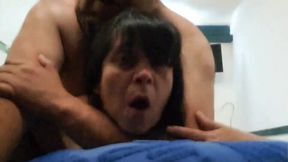 Anal sex with a stepmom is not what she expected
