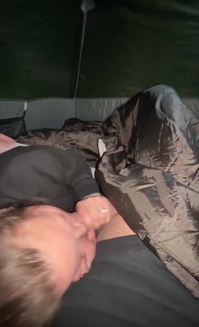 Raw and Real Sneaky Wife Fuck and Orgasm at Public Camp