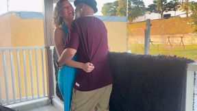 Strangers Making Out on a Balcony During the Party