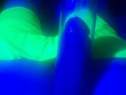 pumped up dick blue light yellow glow shorts cock ring #6