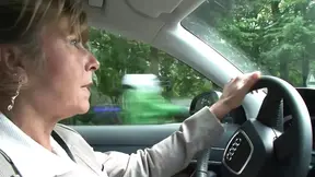 Mature mom Petra Wega undresses for hot threesome fuck