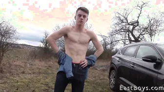 Twink Handjob in a Camper with Victor Schumann