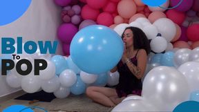 Beatriz Stunning Blow to Pop Amid a Sea of Balloons! - 4K