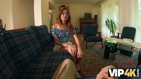 VIP4K  Skinny hottie gets paid for her debts