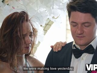 VIP4K. Explore an exhilarating compilation of ardent brides enjoying private moments on their wedding day