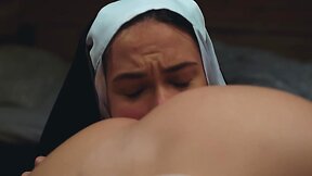 Hot Futa Nun Threesome Anal Sex with Layla Scarlett & Vixi Rafi