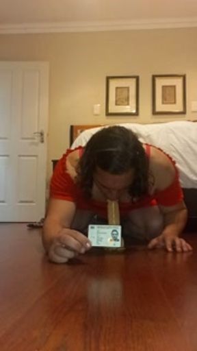 Sissy ass to mouth and ID card