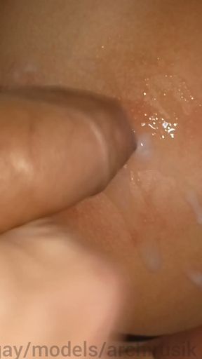 A young 18-year-old student was fucked in the ass and filled with sperm with a smooth, beautiful narrow point!   Clip 2