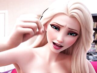 Elsa lost her mind and became a concupiscent floozy JOI