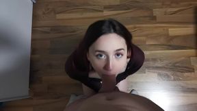 18 & savage 🍒 suckin’ my chubby man’s tool 🎯 cream finish 😈
