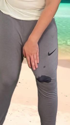 Powerful moment from &quot;Monster cock hands free cumshot on public beach&quot;