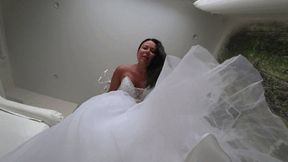 Jerk off to the giant bride under her dress b