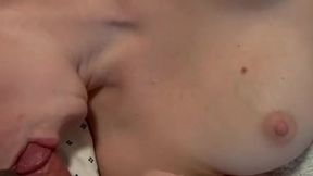 Stepsis delivers a fiery morning blowjob