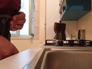 let's pee in the sink... and also cum in it!