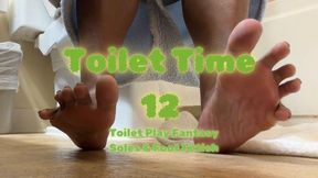 Toilet Time 12 | Toilet Fetish Fantasy, Ebony Foot Fetish, & Soles with Temptress Mango