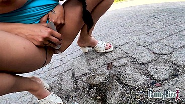 Just because it's daddy's day I allow you to fuck me Public Anal