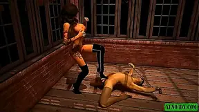Vampiress Dominates Her Slave in Steamy 3D Hentai Fantasy