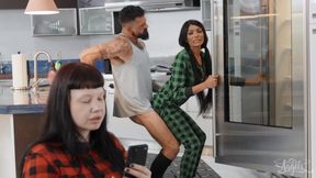 Interracial Christmas Heat Turns into Wild Passion