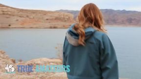 Naughty Molly gives a wild and dirty POV blowjob to Connor in public