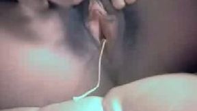 While changing a tampon my nasty wife got very horny