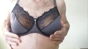 Crossdresser wearing Sassa Mode lingerie
