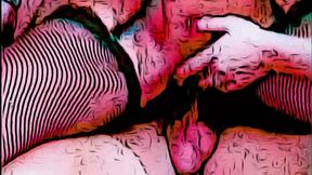 Porn-Art n.3 - Pop Art Orgy at home (AI-generated)
