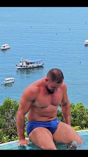 Swim Trunks Full of Dick
