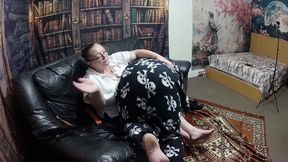 Domina Satana & Josephine, Foot Worship, Otk Spanking