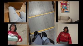 ASMR WALKING AROUND W SALIVA And PUBLIC TIT FLASHING FUN N GAMES