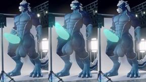 Furry growth steams gay cock straining in animated hunger