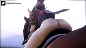 Fortnite Slut Riding DIldo While Riding Horse