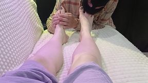 slave licks mistress s feet